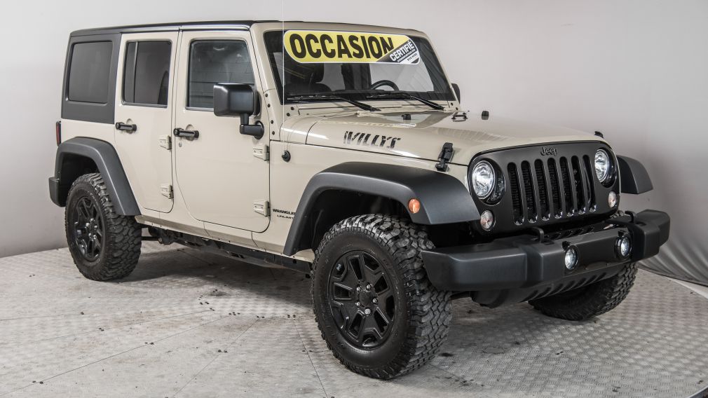 2018 Jeep Wrangler Willys Wheeler 4x4 BAS MILLEAGE! #0