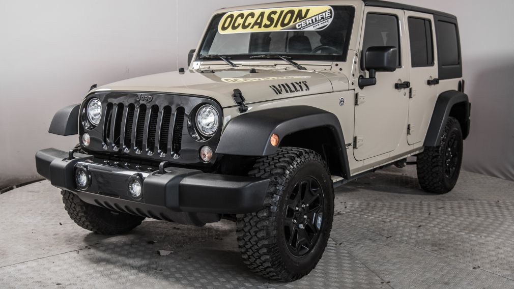 2018 Jeep Wrangler Willys Wheeler 4x4 BAS MILLEAGE! #4