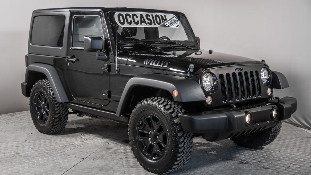 2018 Jeep Wrangler Willys Wheeler 4x4 BLUETOOTH A/C BAS MILLEAGE! #0