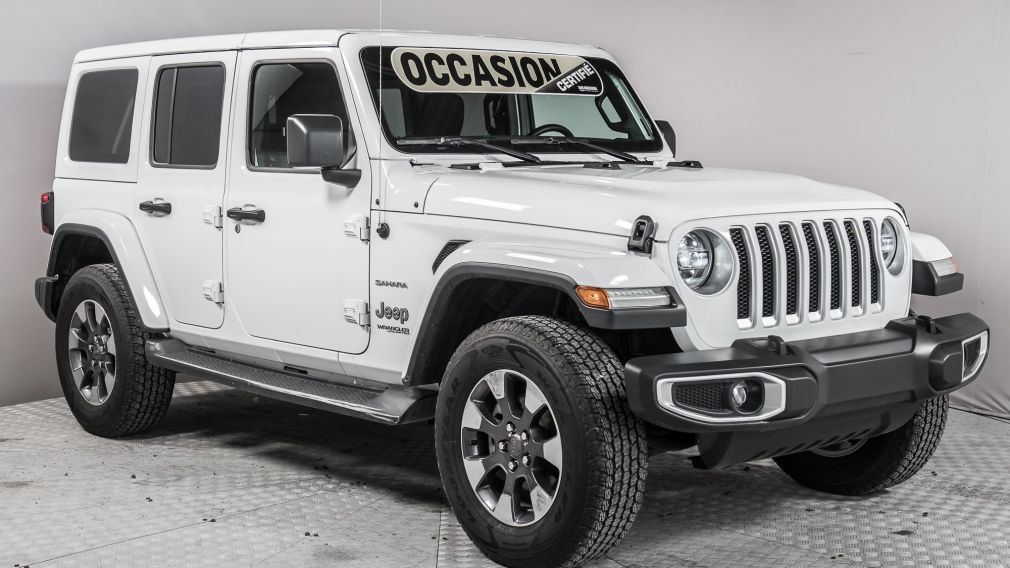 2018 Jeep Wrangler Unlimited Sahara cuir 2 toits navigation #0