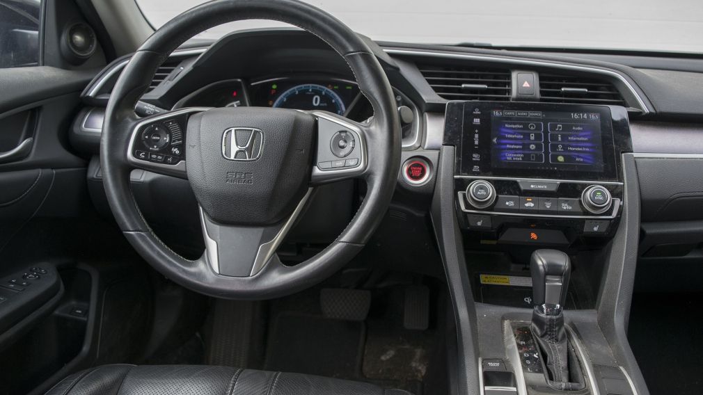 2016 Honda Civic Touring CVT Sunroof GPS Cuir-Chauf Bluetooth Cam #11
