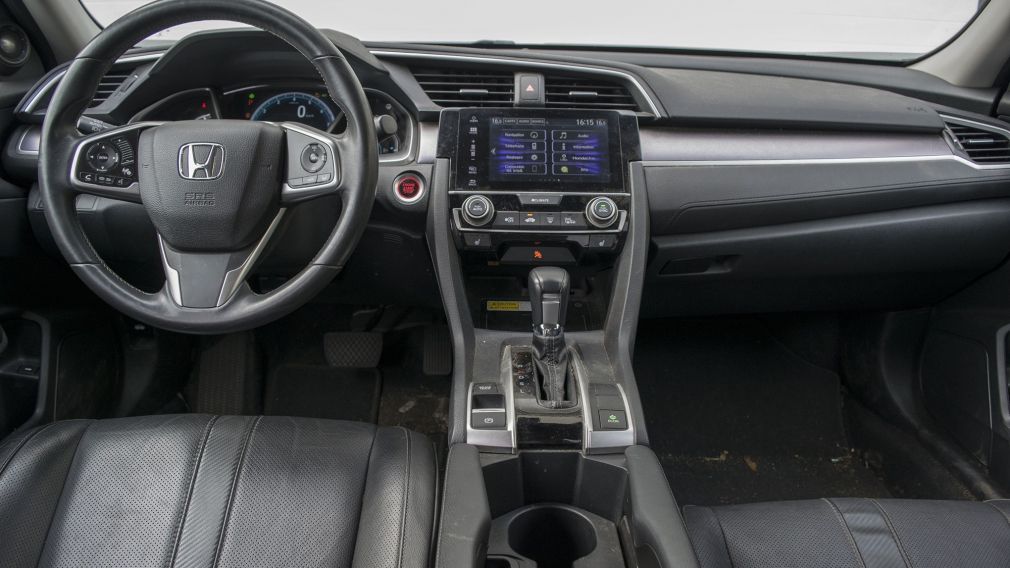 2016 Honda Civic Touring CVT Sunroof GPS Cuir-Chauf Bluetooth Cam #13