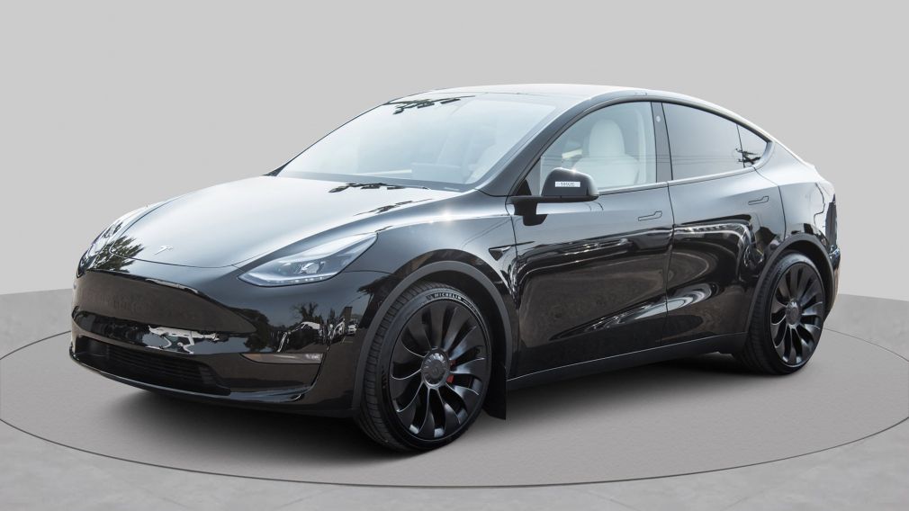 2022 Tesla Model Y Performance AWD DUAL MOTOR INTÉRIEUR BLANC #3