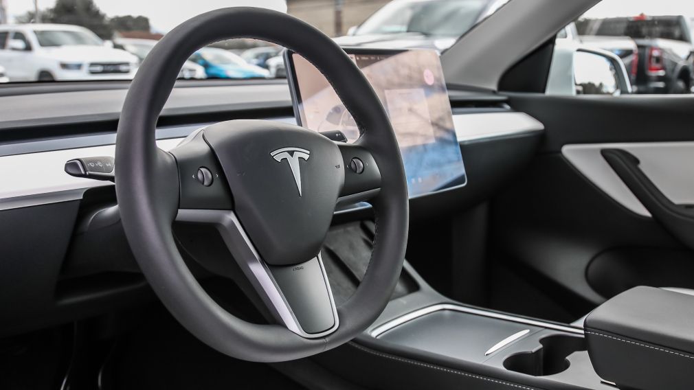 2022 Tesla Model Y Performance INTERIEUR CUIR BLANC LUXURY #9