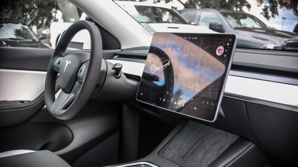 2022 Tesla Model Y Performance INTERIEUR CUIR BLANC LUXURY #22