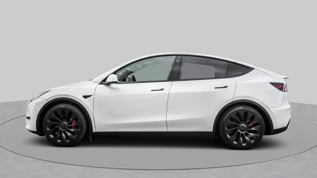 2022 Tesla Model Y Performance INTERIEUR CUIR BLANC LUXURY #3