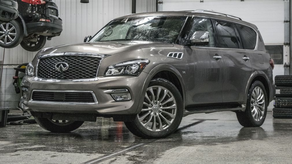 2015 Infiniti QX80 4WD 7-Passenger  TECH NAVI DVD MAG 22'' #0