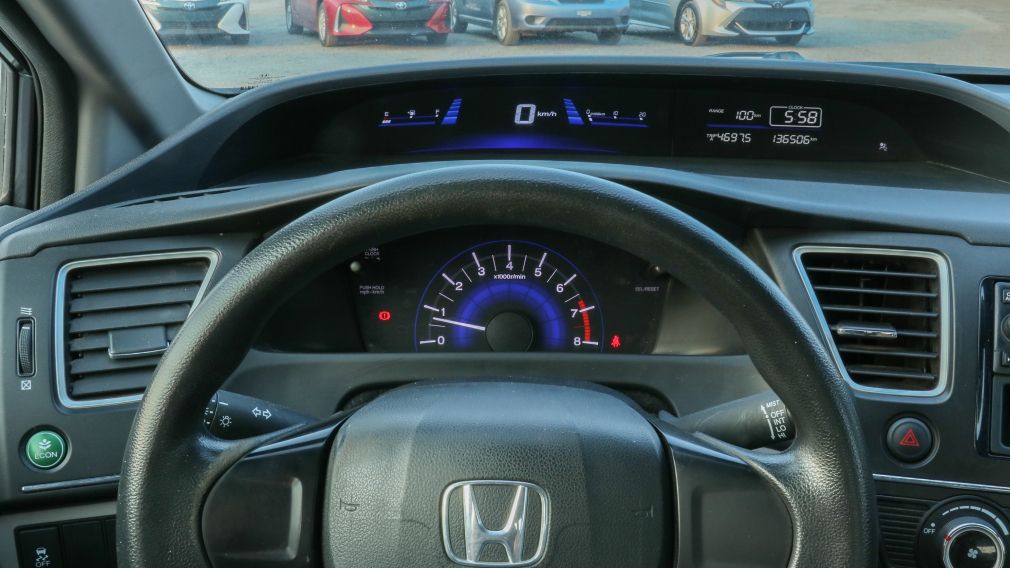 2015 Honda Civic DX | AIR CLIMATISÉ - JAMAIS ACCIDENTÉ - ECONOMIQUE #14