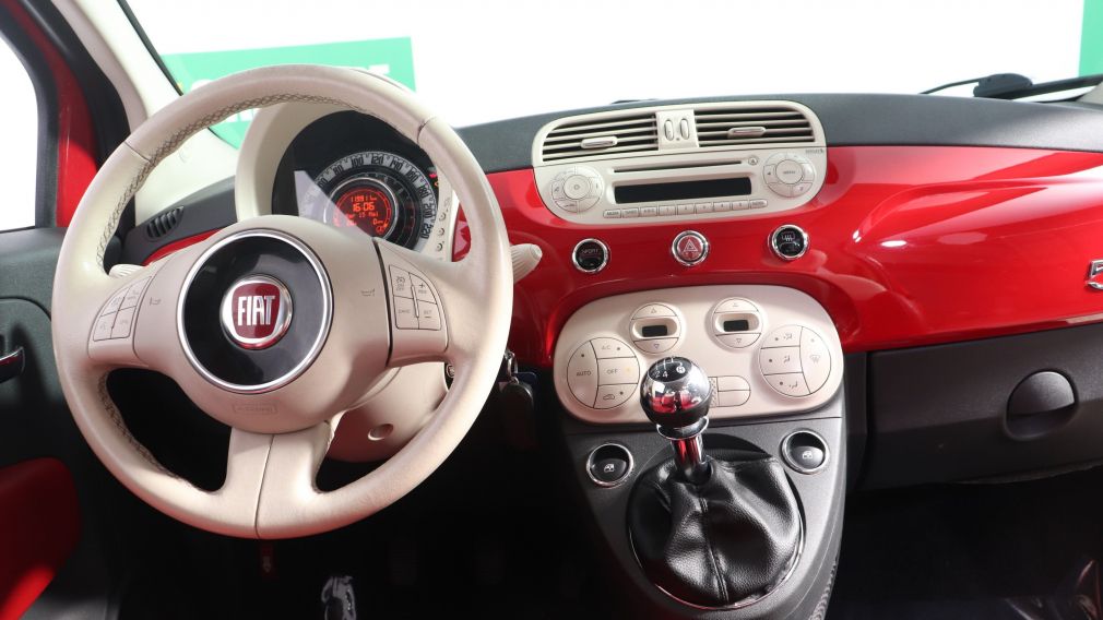 2013 Fiat 500 Lounge A/C CUIR TOIT MAGS BLUETOOTH #7