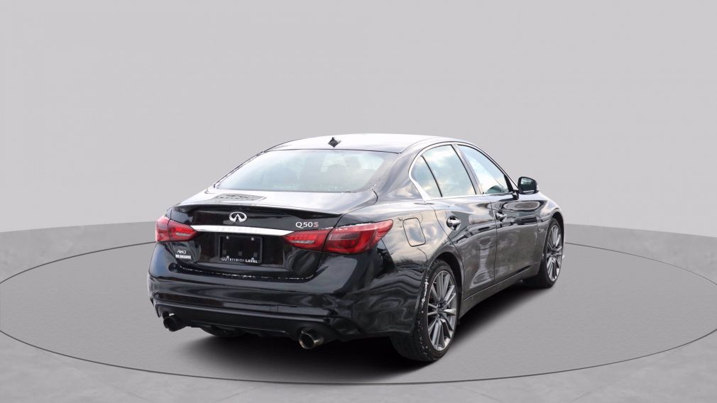 2019 Infiniti Q50 Red Sport 400 CUIR TOIT NAV MAGS 19 POUCES #6