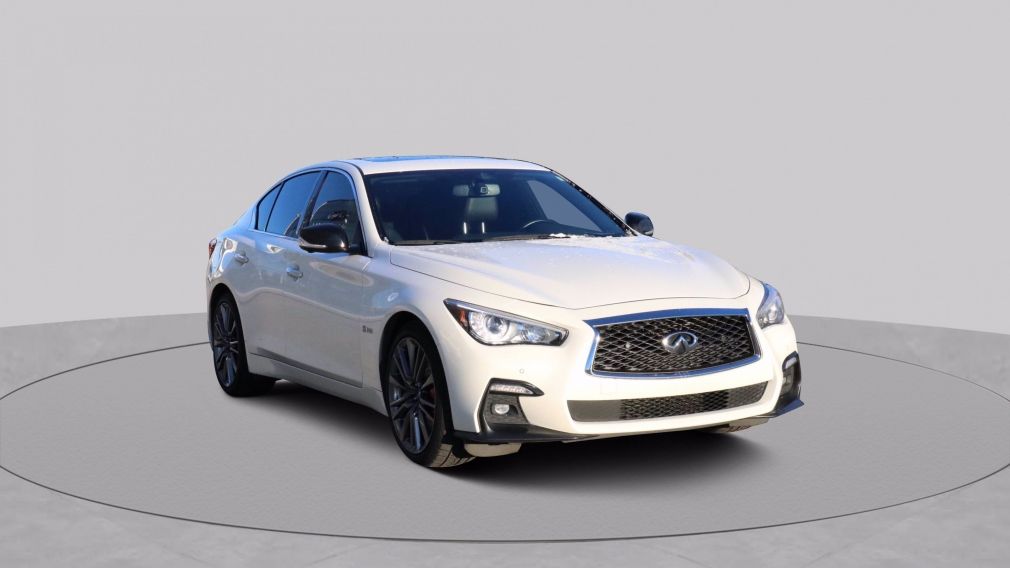 2019 Infiniti Q50 Red Sport 400 CUIR TOIT NAV MAGS 19 POUCES #0