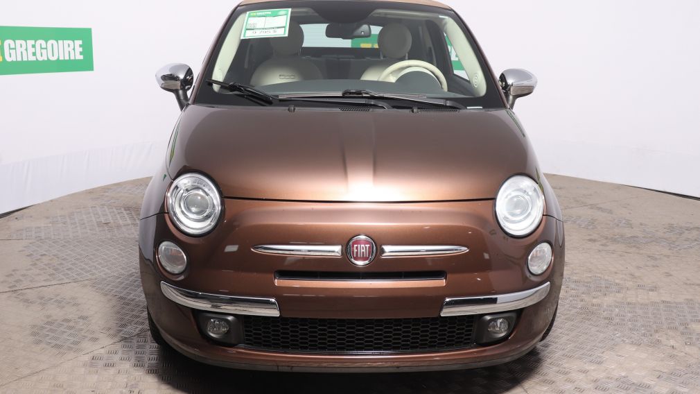 2013 Fiat 500 Lounge AUTO A/C CUIR MAGS TRÈS BAS KM #2