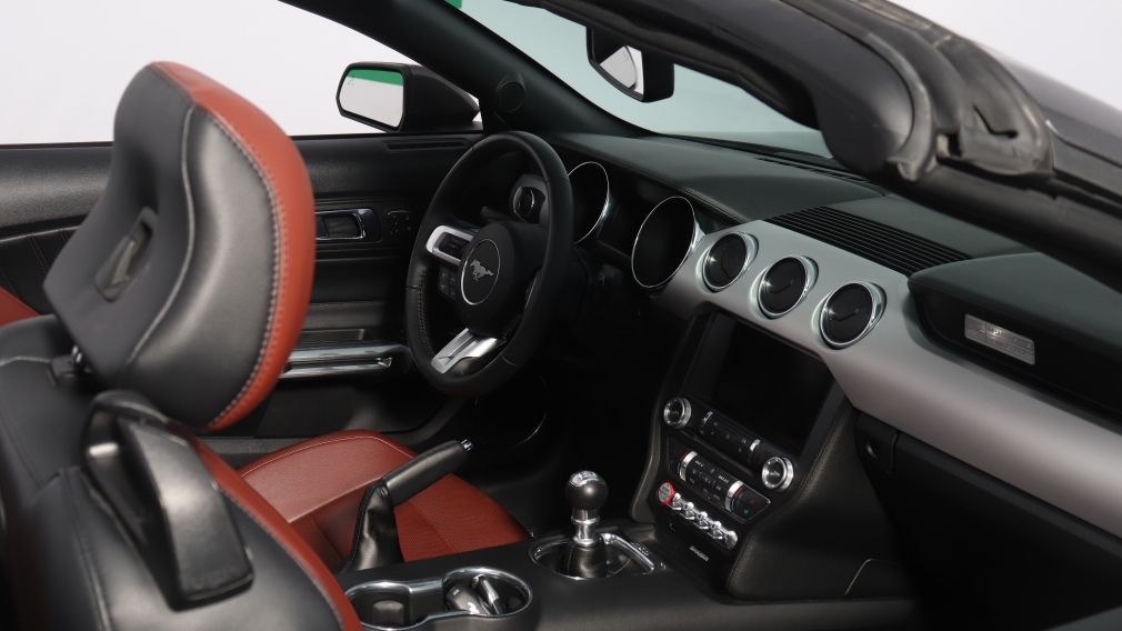 2015 Ford Mustang GT PREMIUM CONVERTIBLE M6 CUIR BRUN NAVIGATION MAG #11