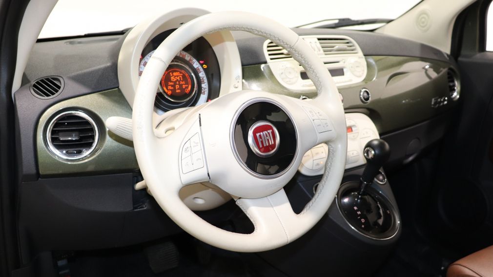 2014 Fiat 500 Lounge AUTO GR ELECT CUIR TOIT OUVRANT BLUETOOTH #9