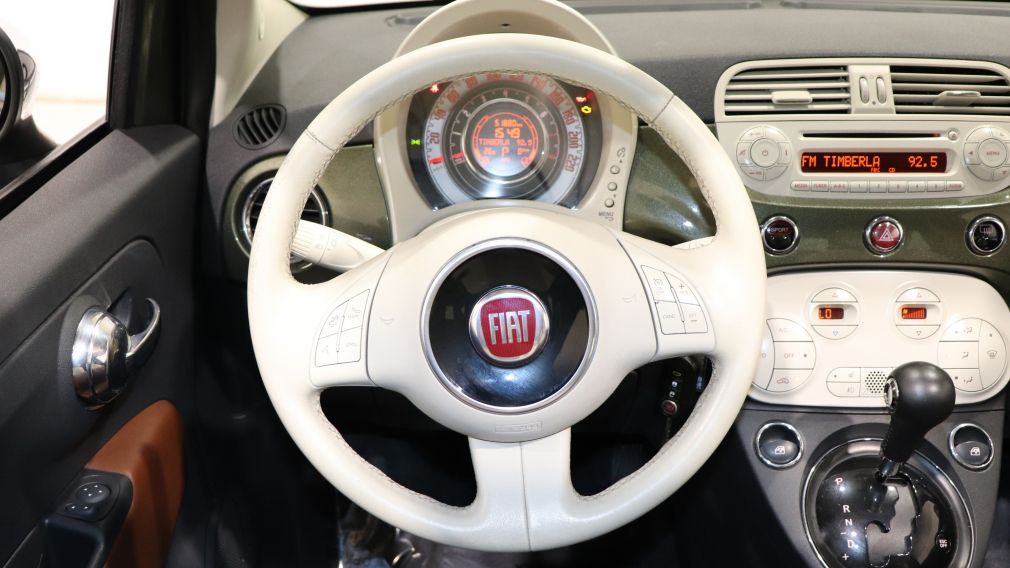 2014 Fiat 500 Lounge AUTO GR ELECT CUIR TOIT OUVRANT BLUETOOTH #12