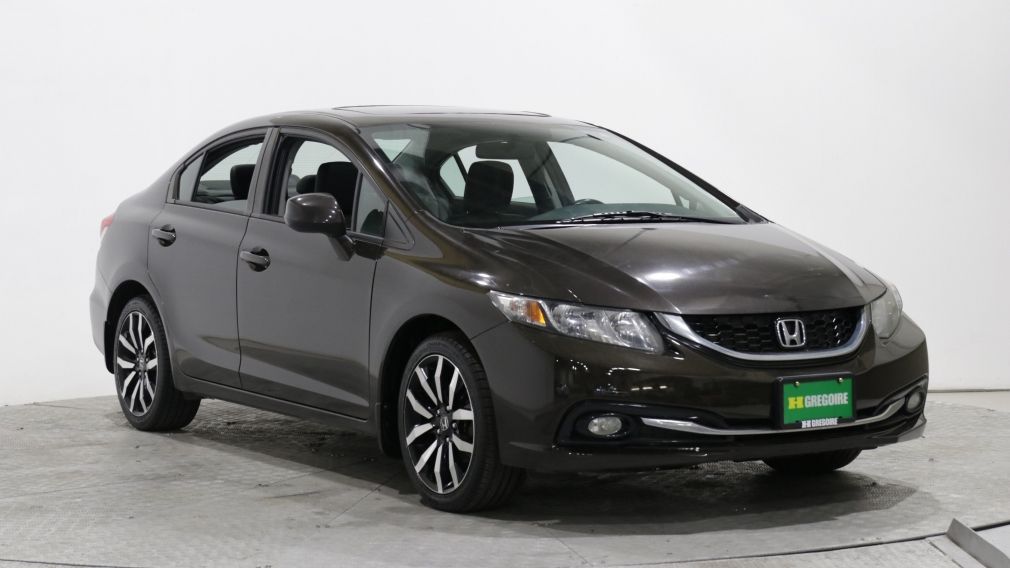 2013 Honda Civic TOURING AUTO A/C CUIR TOIT NAV MAGS BLUETOOTH #0