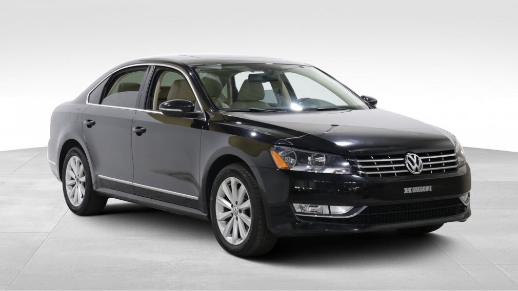 2012 Volkswagen Passat TDI SEL AUTO A/C CUIR TOIT MAGS CAM RECUL BLUETOOT #0