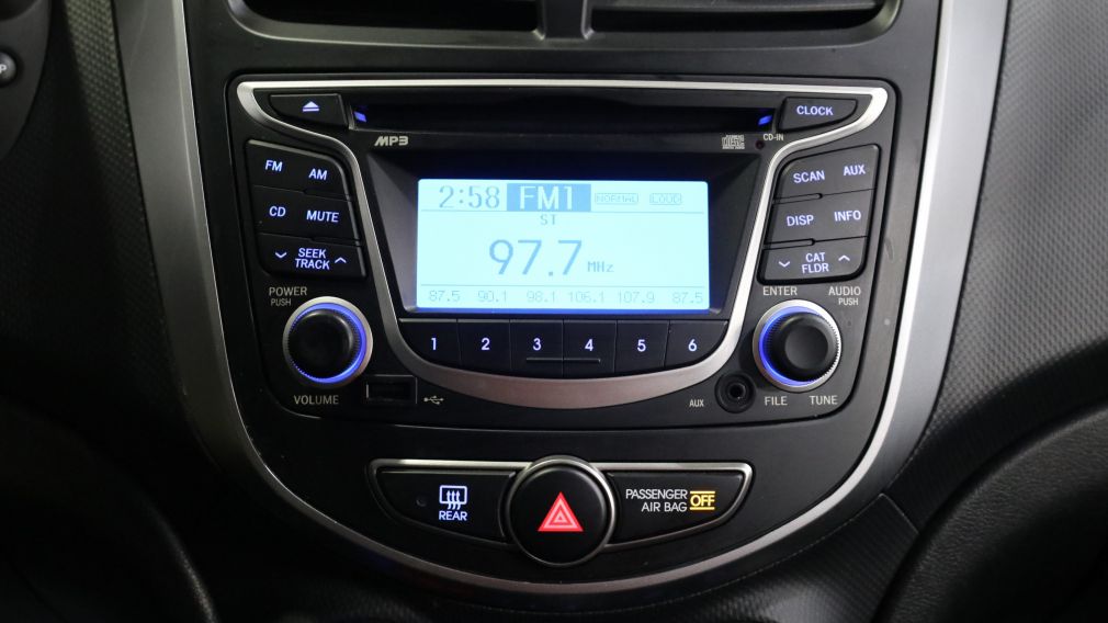 2015 Hyundai Accent L 5 PORTE HAYON AM FM LECTEUR DC MP3 #14