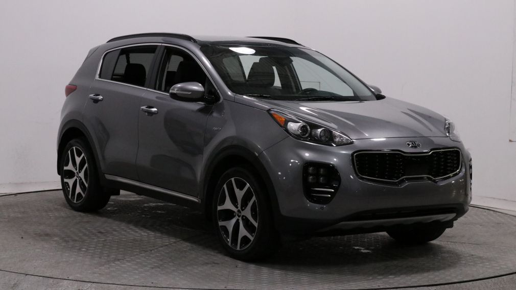 2018 Kia Sportage SX AUTO A/C GR ELECT NAV  CUIR MAGS BLUE T.O CAM R #0