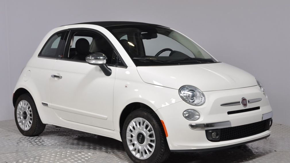 2015 Fiat 500c LOUNGE CONVERTIBLE CUIR A/C AUTO BLUETOOTH AUDIO P #0