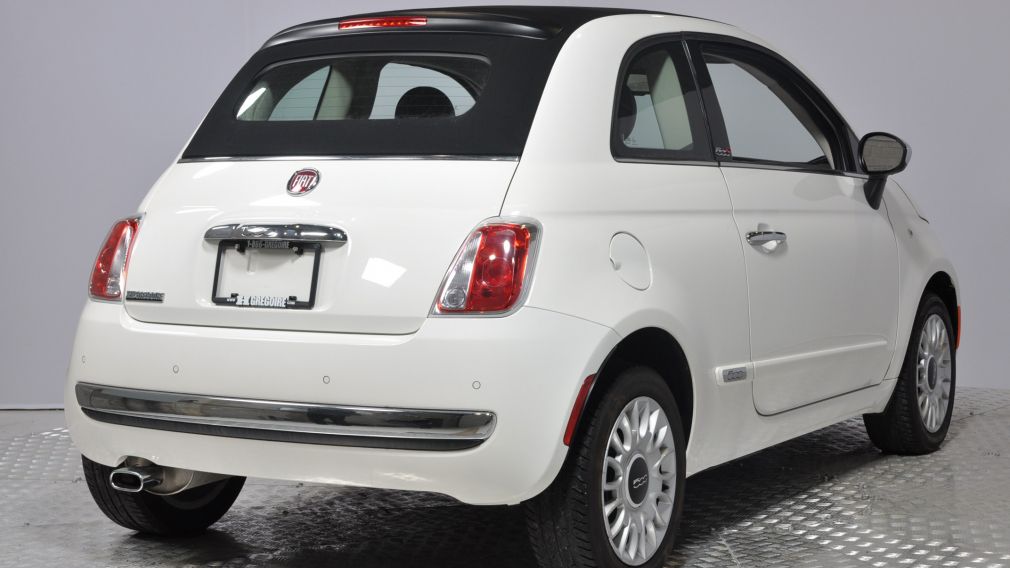 2015 Fiat 500c LOUNGE CONVERTIBLE CUIR A/C AUTO BLUETOOTH AUDIO P #6