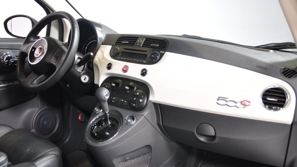 2015 Fiat 500c LOUNGE CONVERTIBLE CUIR A/C AUTO BLUETOOTH AUDIO P #23