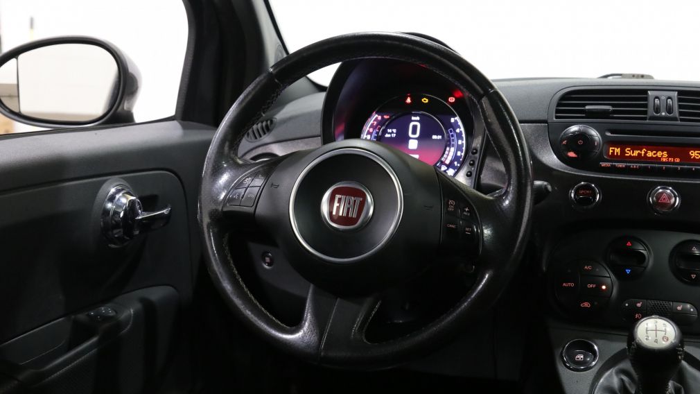 2015 Fiat 500 Turbo MANUELLE MAGS CUIR TOIT OUVRANT BLUETOOTH A/ #14