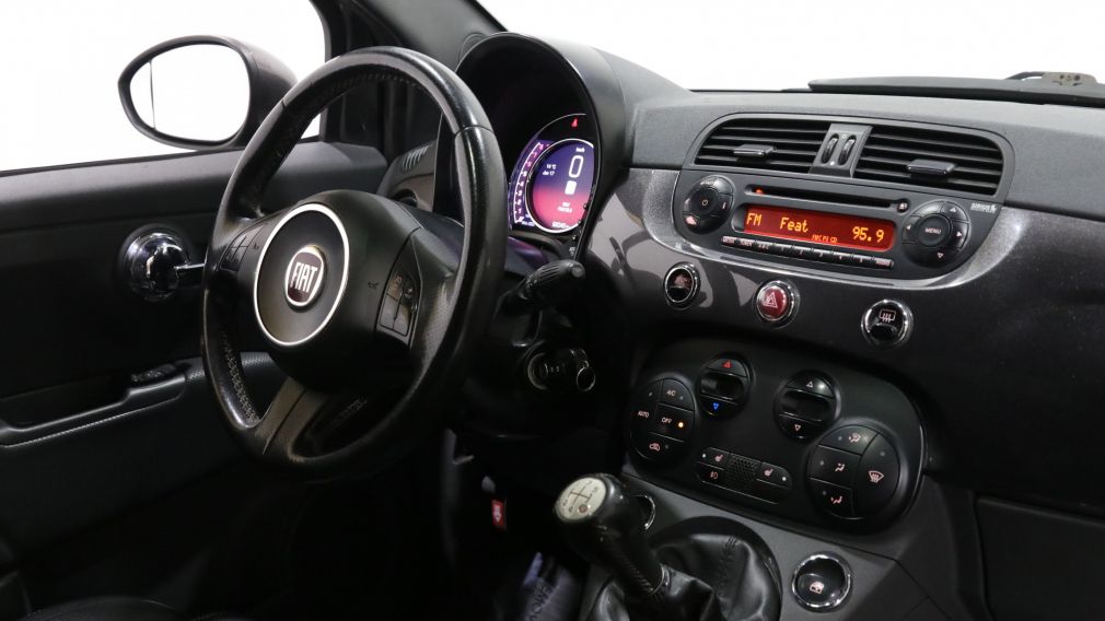 2015 Fiat 500 Turbo MANUELLE MAGS CUIR TOIT OUVRANT BLUETOOTH A/ #23