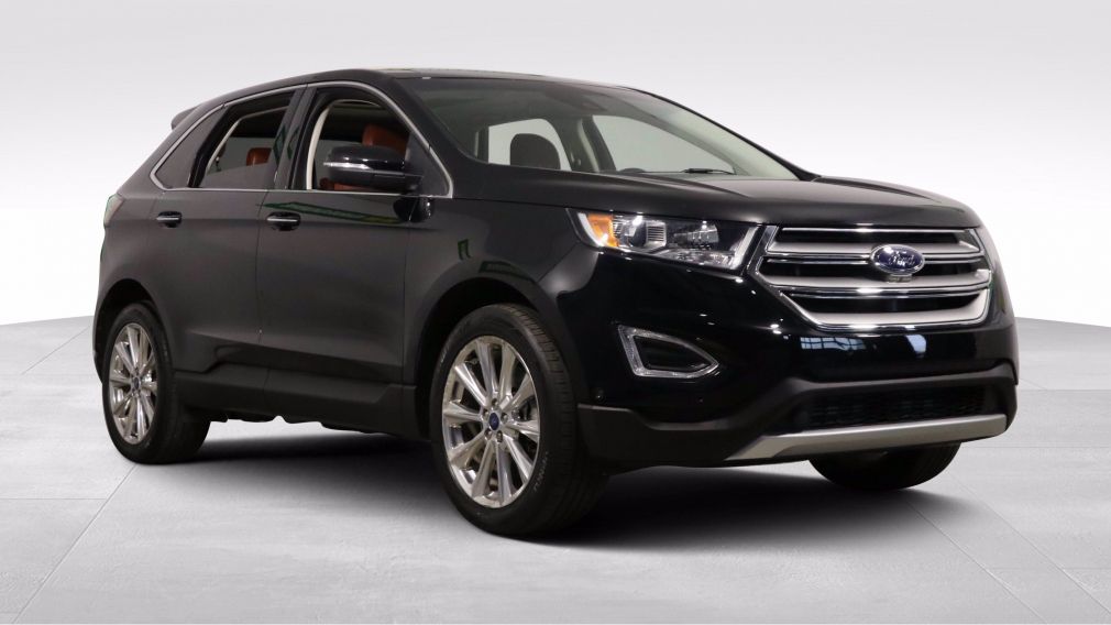 2017 Ford EDGE TITANIUM 4WD A/C CUIR TOIT PANO NAV MAGS CAM RECUL #0