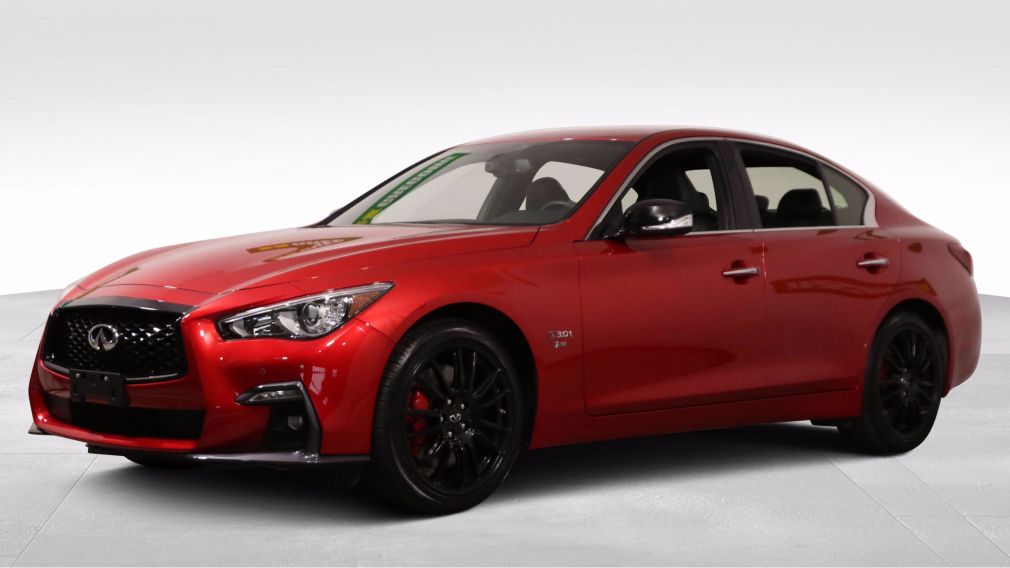 2019 Infiniti Q50 I-LINE RED SPORT AUTO CUIR TOIT NAV MAGS CAM 360° #2