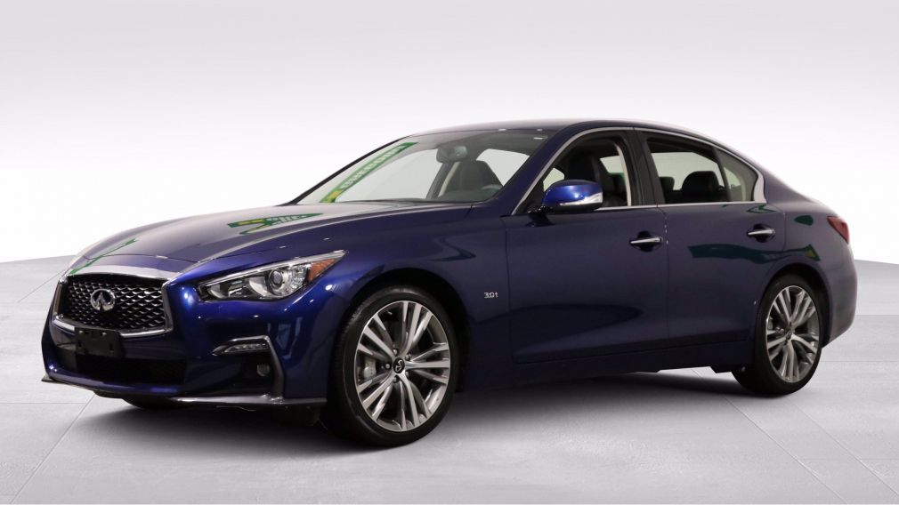 2019 Infiniti Q50 3.0t LUXE AWD TOIT A/C NAV MAGS CAM RECUL BLUETOOT #3