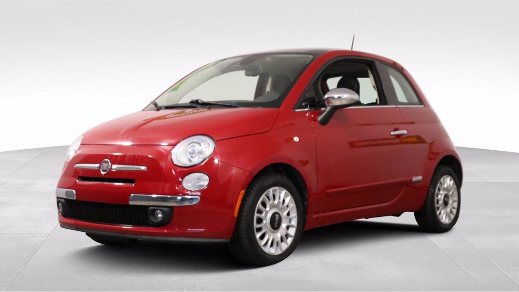 2013 Fiat 500 Lounge AUTO CUIR TOit MAGS A/C GR ELECT BLUETOOTH #2