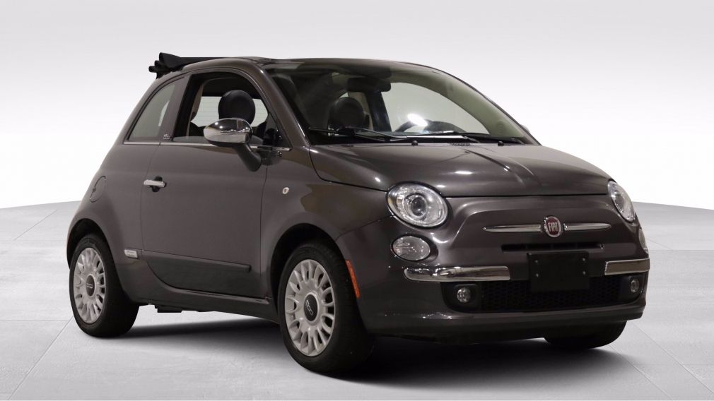 2015 Fiat 500c Lounge AUTO A/C MAGS CUIR TOIT MOU CONVERTIBLE BLU #0
