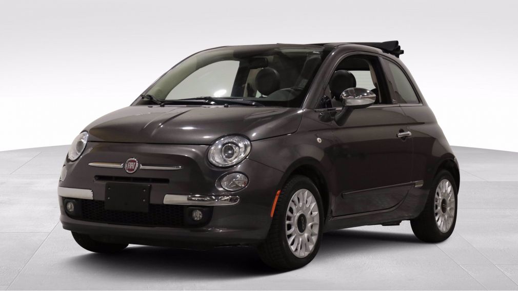 2015 Fiat 500c Lounge AUTO A/C MAGS CUIR TOIT MOU CONVERTIBLE BLU #2