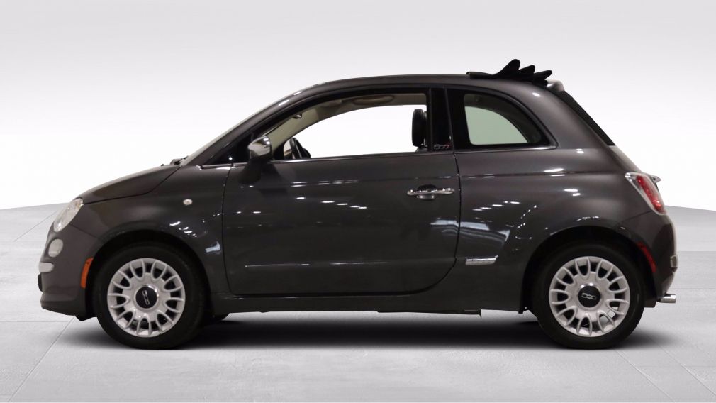 2015 Fiat 500c Lounge AUTO A/C MAGS CUIR TOIT MOU CONVERTIBLE BLU #4