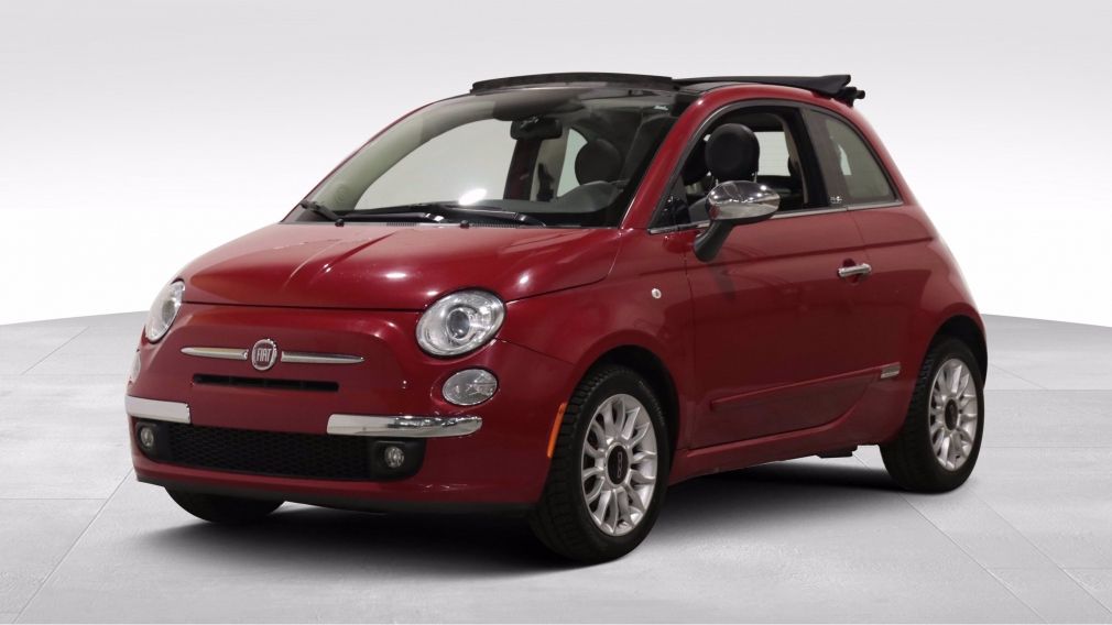 2014 Fiat 500c LOUNGE CONVERIBLE AUTO A/C CUIR MAGS BLUETOOTH #2