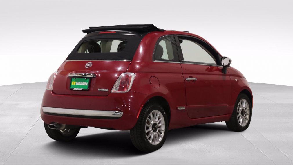 2014 Fiat 500c LOUNGE CONVERIBLE AUTO A/C CUIR MAGS BLUETOOTH #6