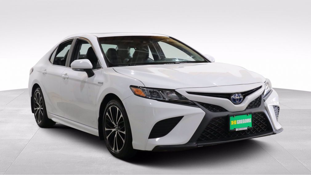 2018 Toyota Camry HYBRIDE SE AUTO A/C GR ÉLECT CUIR TOIT MAGS CAMERA #0