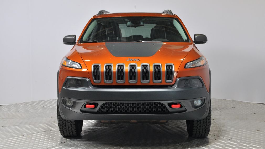 2016 Jeep Cherokee Trailhawk GPS Cuir-Ventilé Pano Bluetooth Hitch #2