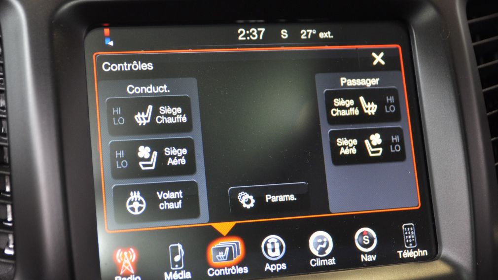 2016 Jeep Cherokee Trailhawk GPS Cuir-Ventilé Pano Bluetooth Hitch #16