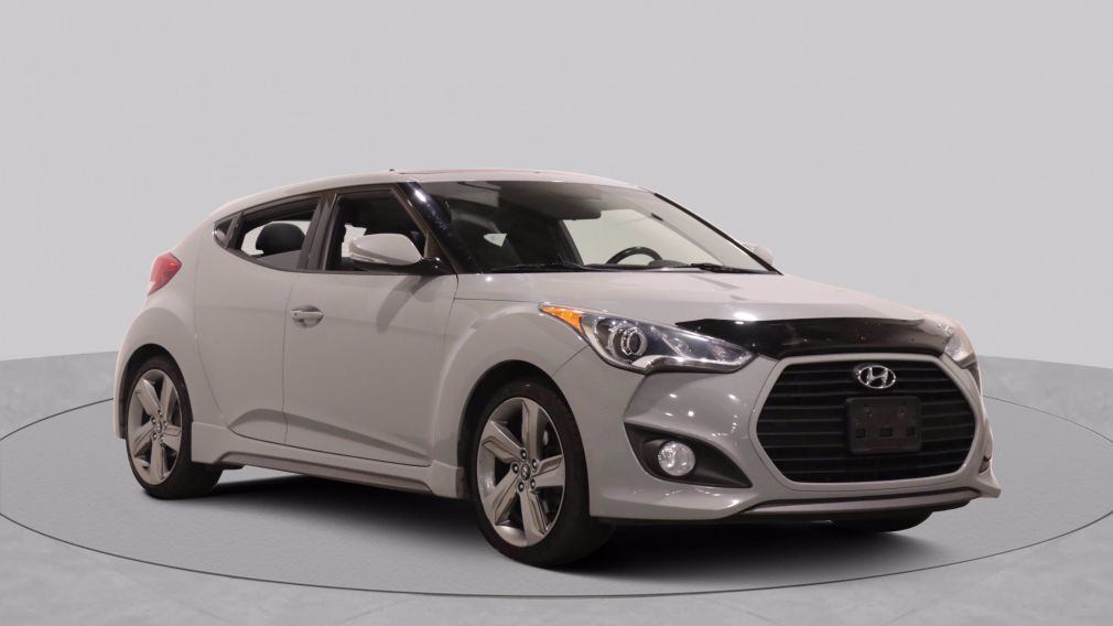 2014 Hyundai Veloster Turbo w/Matte Grey AUTO A/C GR ELECT MAGS CUIR TOI #0