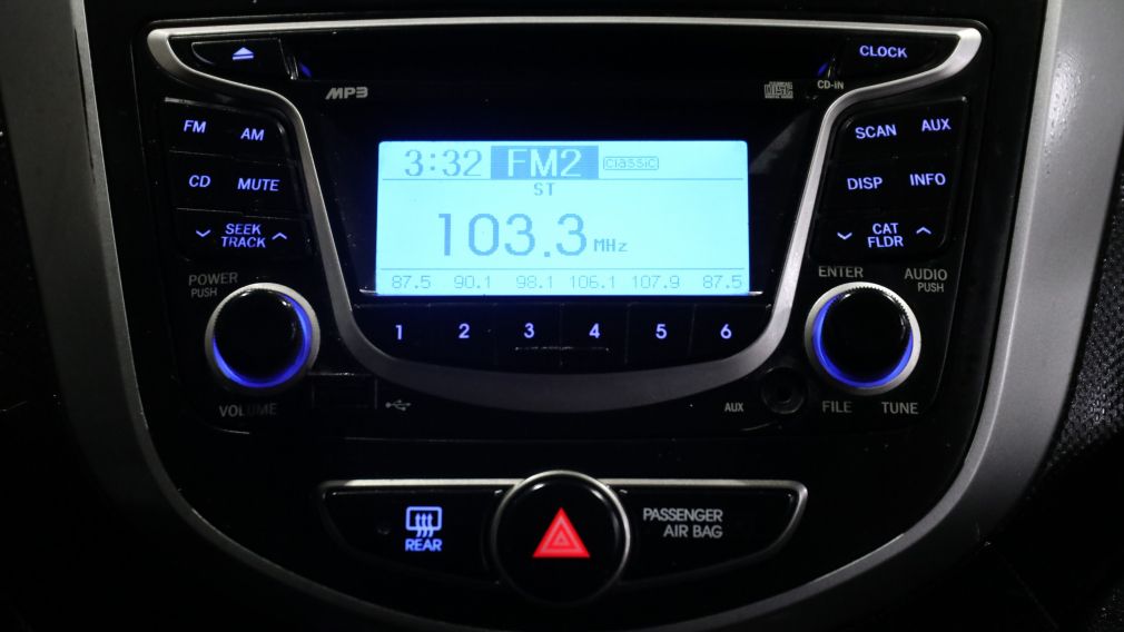 2015 Hyundai Accent L AM FM MP 3 LECTEUR DC #13