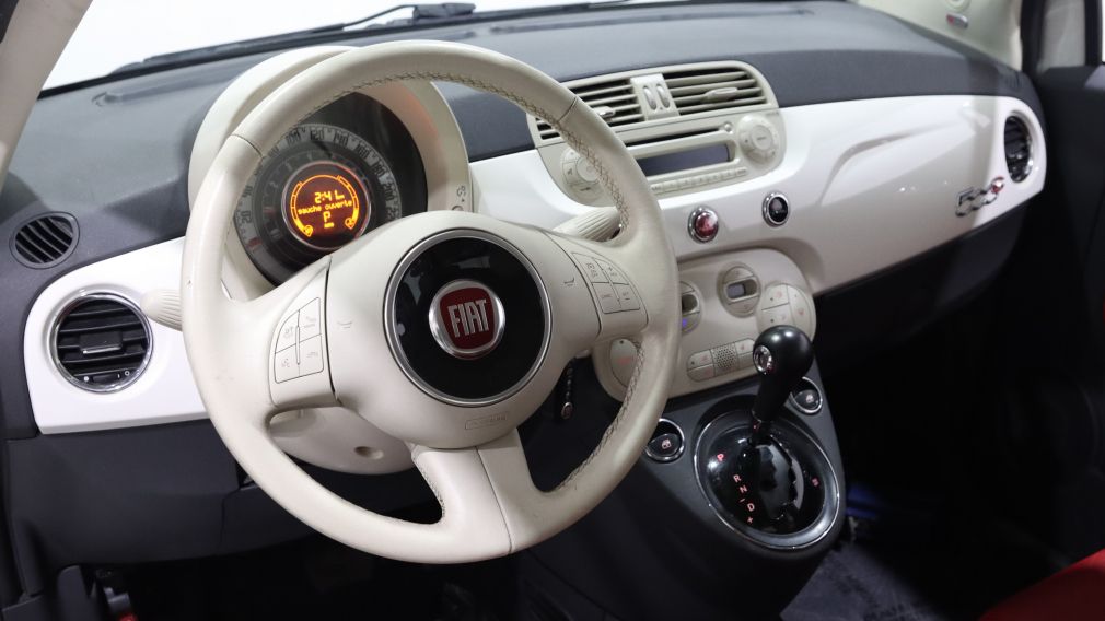 2014 Fiat 500c Lounge AUTO A/C GR ELECT CUIR TOIT MAGS BLUETOOTH #9