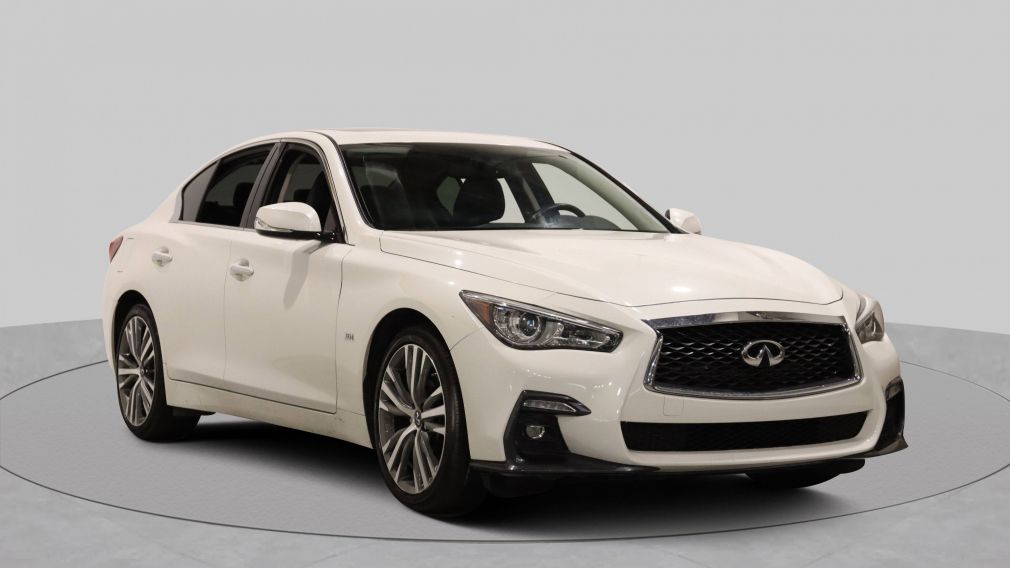 2018 Infiniti Q50 3.0t SPORT AWD AUTO A/C GR ELECT MAGS CUIR TOIT CA #0