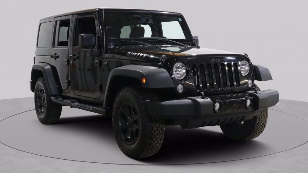 2016 Jeep Wrangler Unlimited Willys Wheeler AUTO AC GR ELECT MAGS BLUETOOTH #0