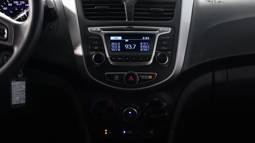 2016 Hyundai Accent GL A/C GR ELECT BLUETOOTH #6