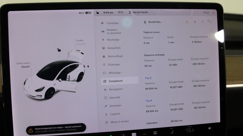 2019 Tesla Model 3 STANDARD RANGE AUTO A/C CUIR TOIT NAV MAGS #19