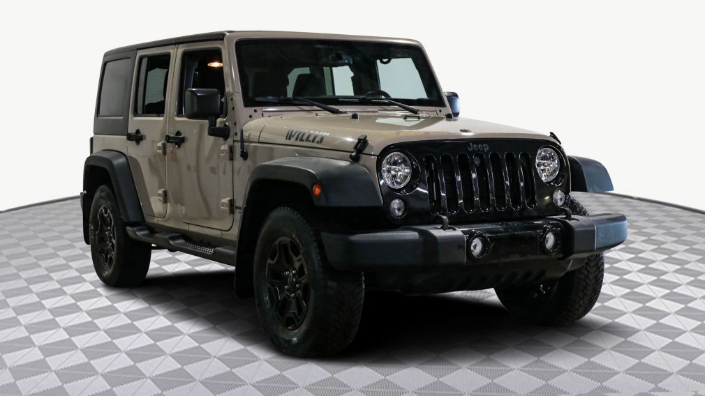 2016 Jeep Wrangler Unlimited WILLYS WHEELER 4WD AUTOMATIQUE  A/C COULEUR MOJAVE #0