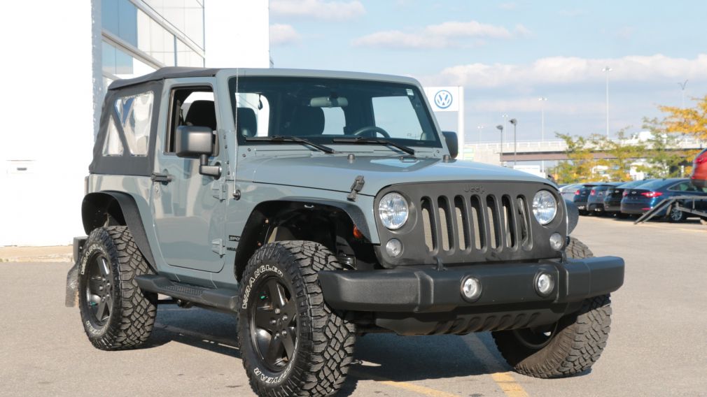 2014 Jeep Wrangler Sport 4X4 MAN TOIT MOU #0