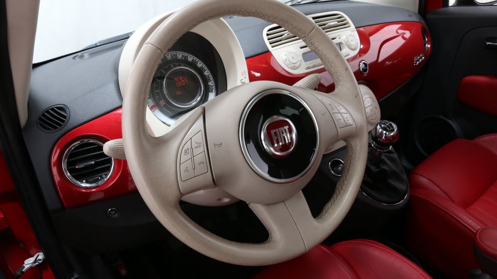 2013 Fiat 500 LOUNGE A/C CUIR TOIT MAGS #7